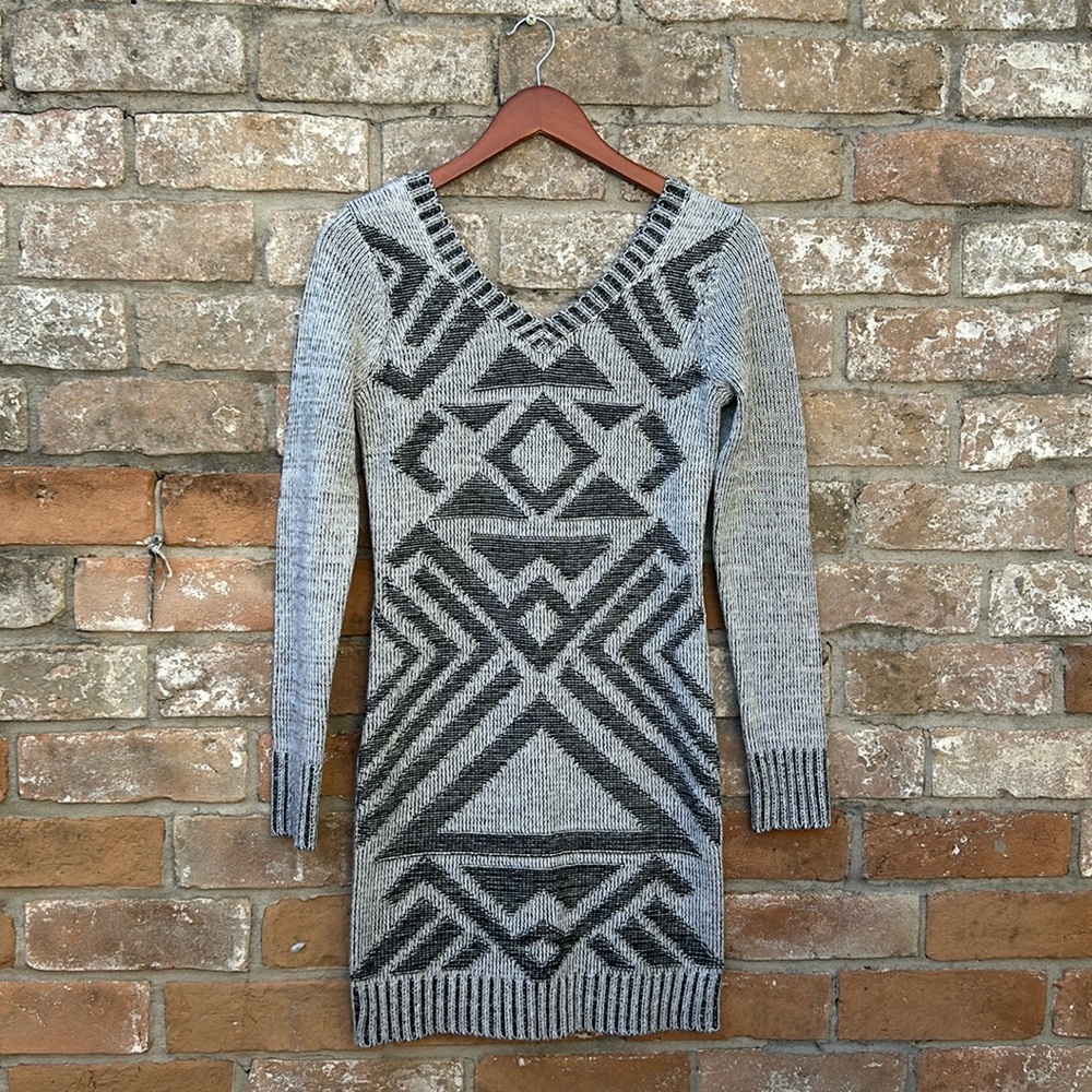 Minidress from Derek Heart, size M, and black and grey.